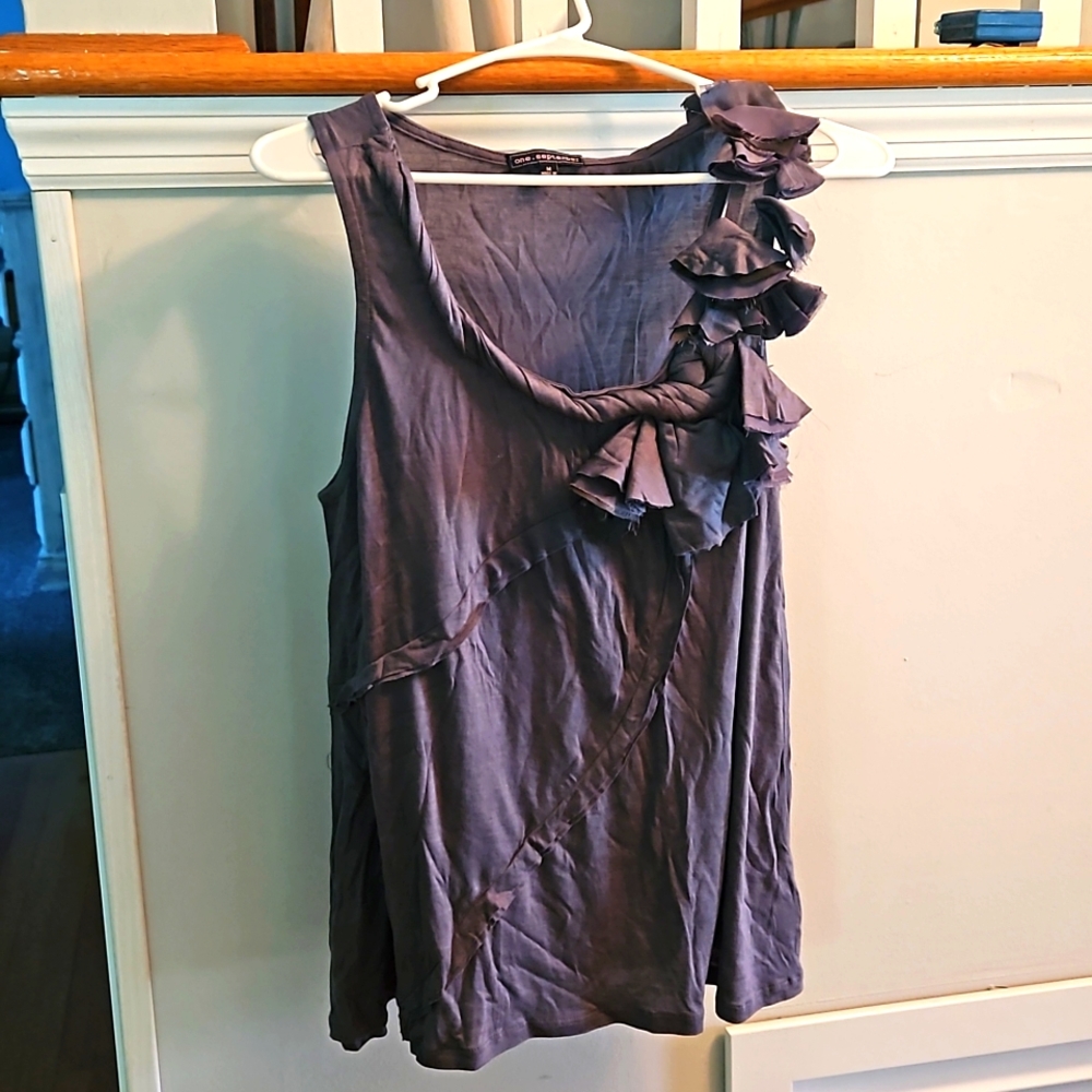 one.september Ruffled Tank